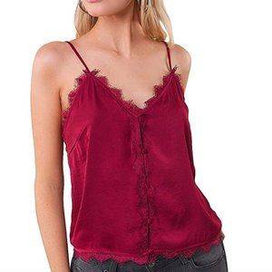 Red Lacy Tank Top